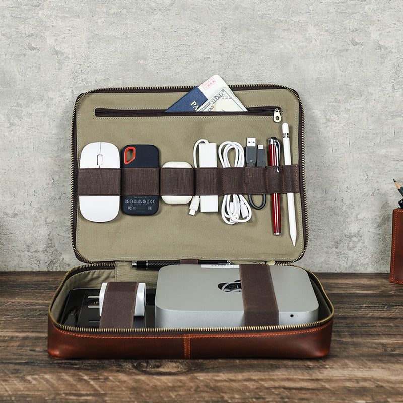 Leather Cable Organizer
