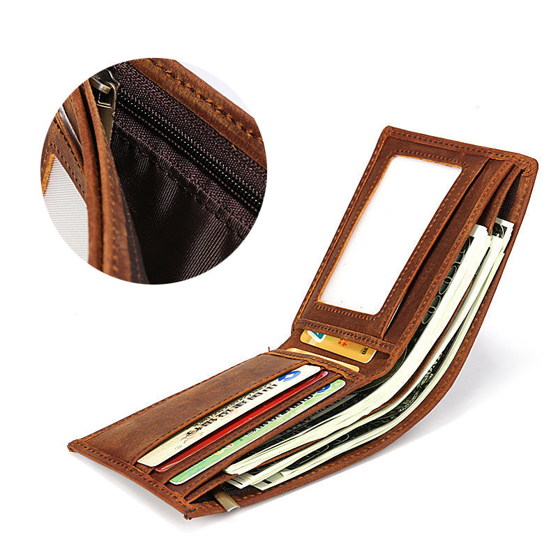 Handmade Leather Bifold Wallet