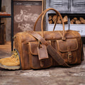 Retro Leather Holdall Weekender