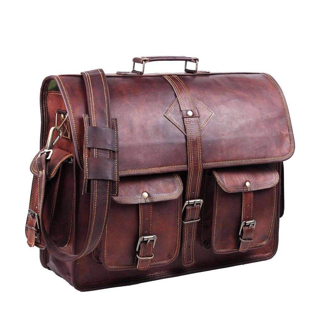 Classy Leather Bags Retro Vintage leather messenger bag, view 3