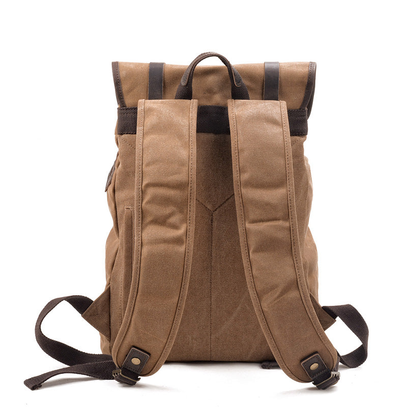 Vintage Waxed Canvas Rucksack
