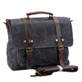 15.6" Canvas Messenger Laptop Bag