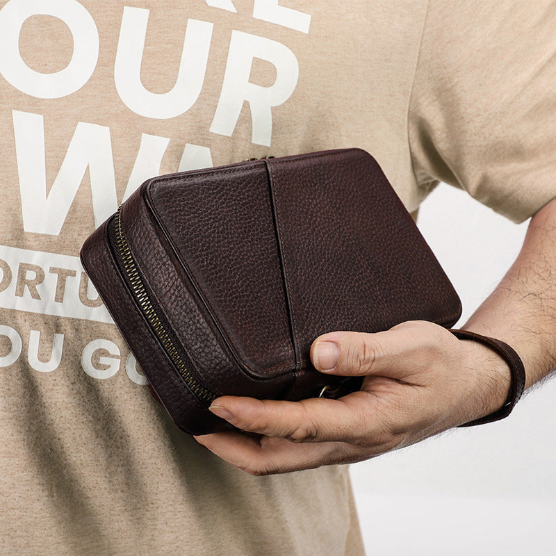 Leather Tech and Charger Organizer