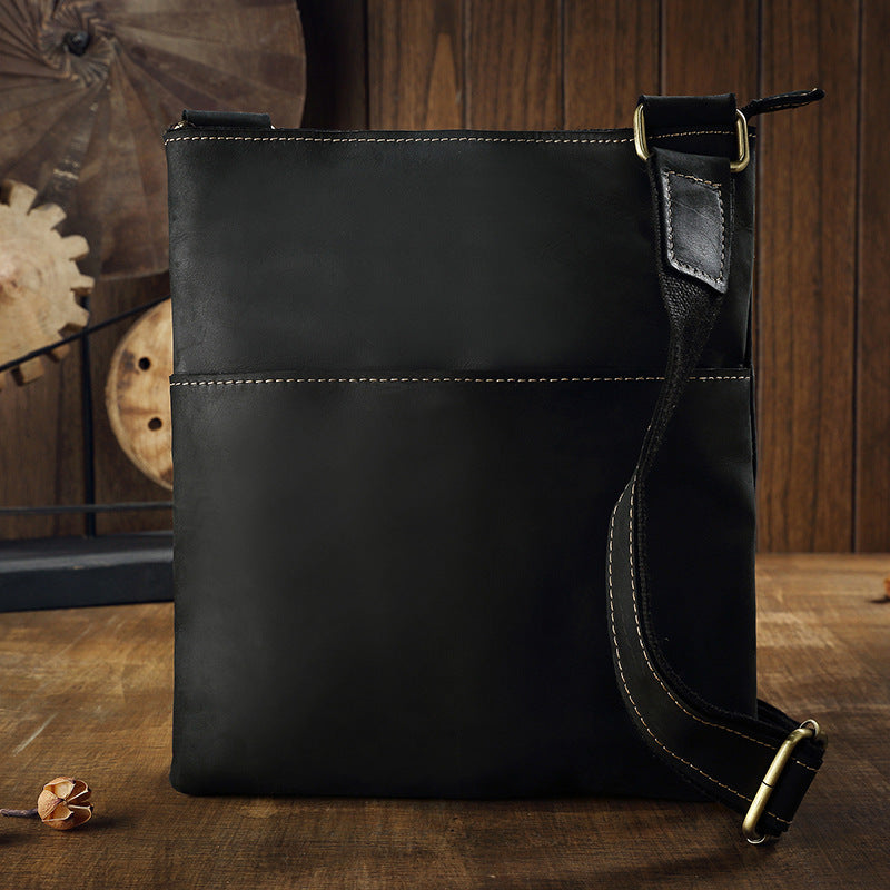 Handmade Leather Crossbody Bag for Men