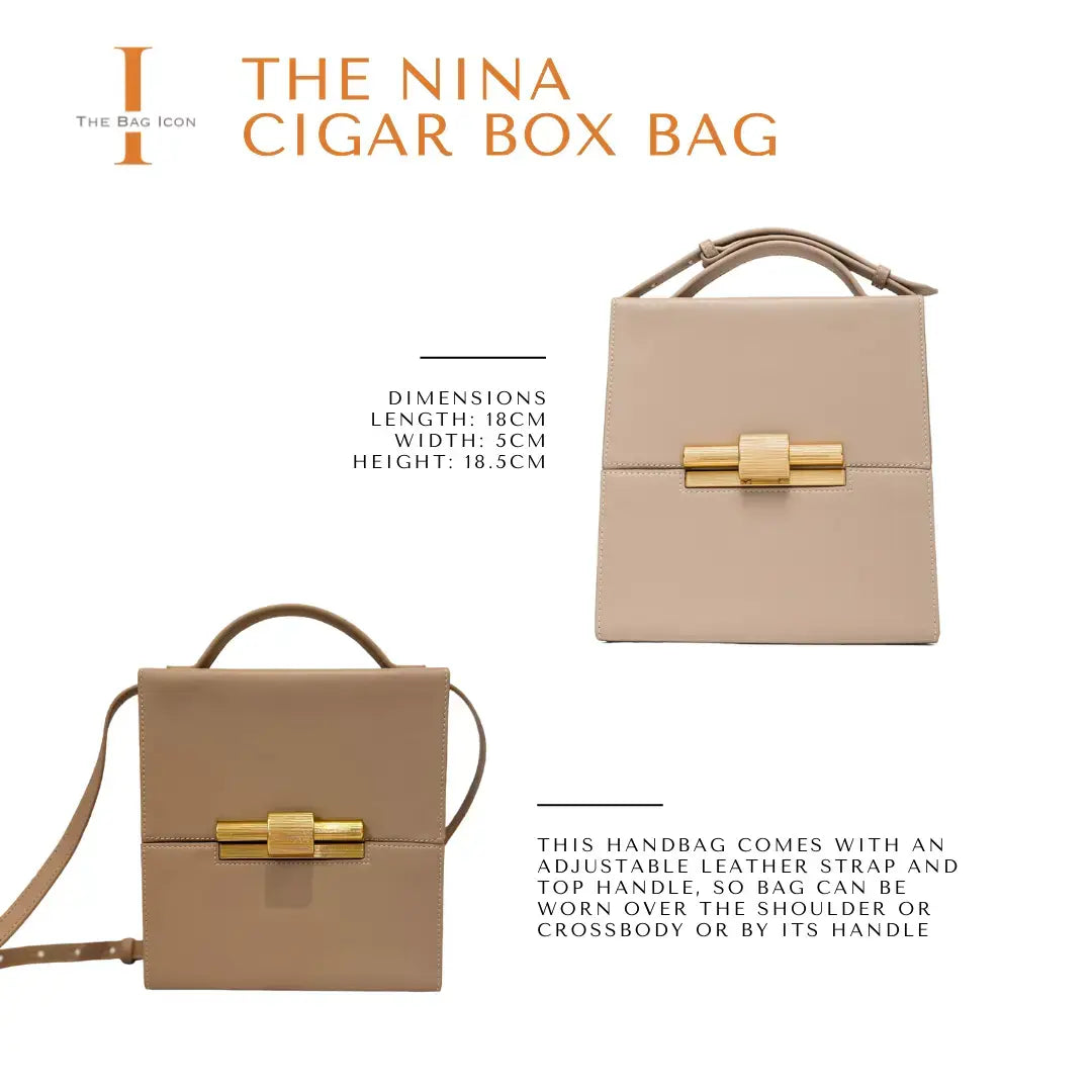THE NINA CIGAR BOX BAG (FINAL SALE)