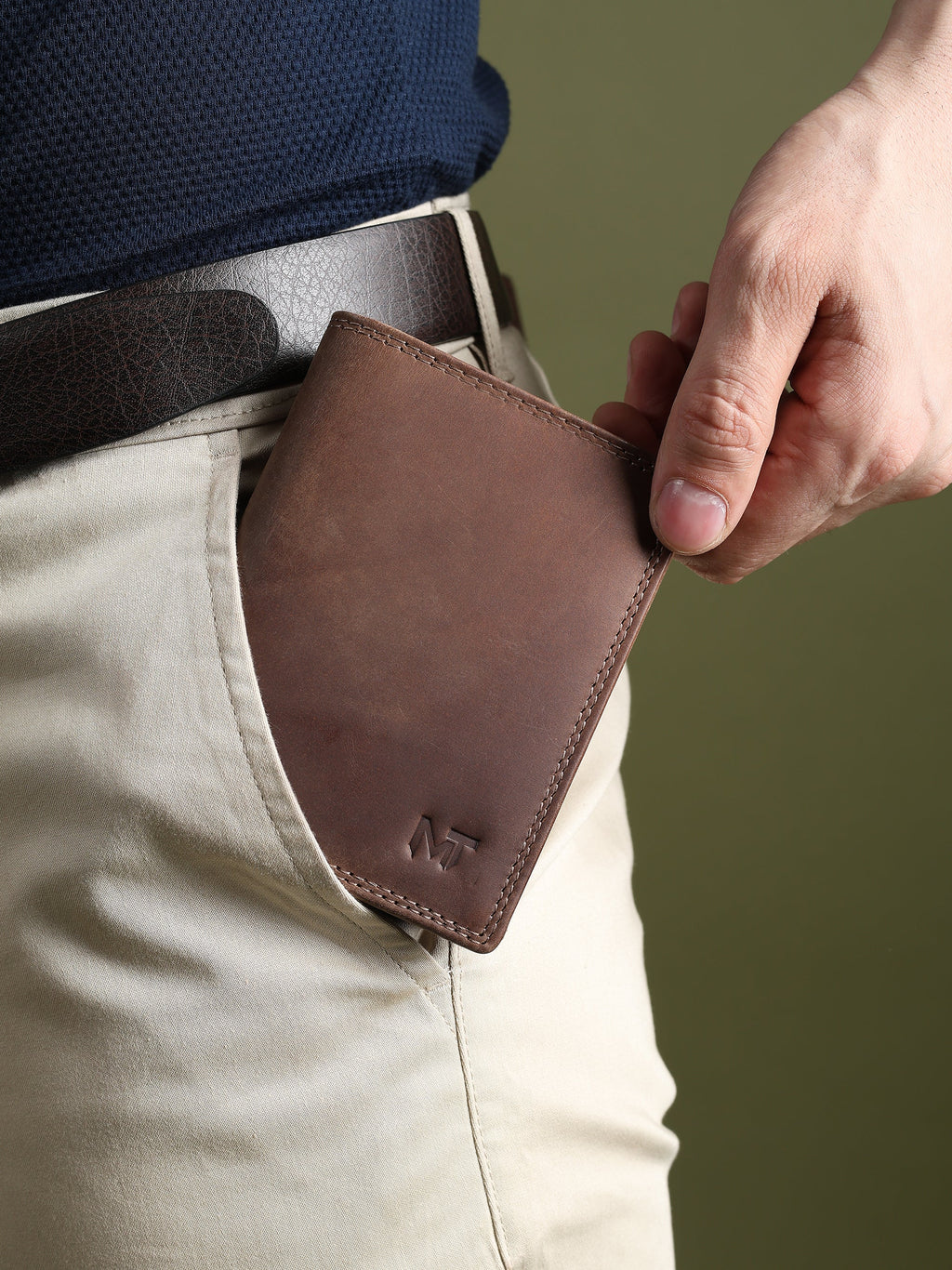 Buffalo Leather Men's Wallet - Vertical