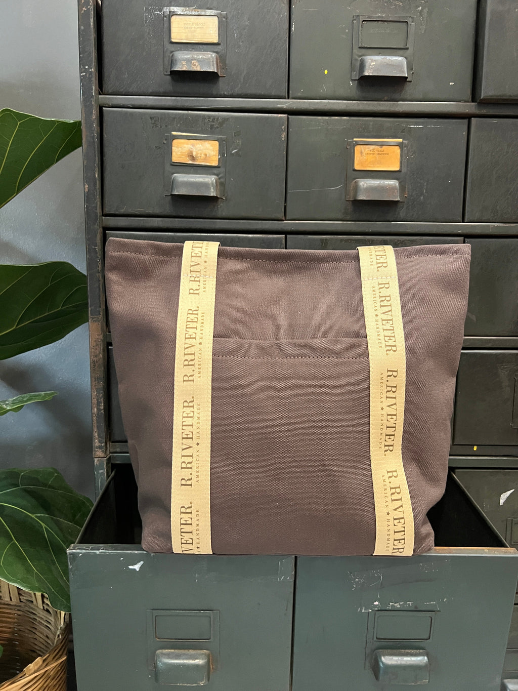 Margot Tote | Umber Brown Canvas