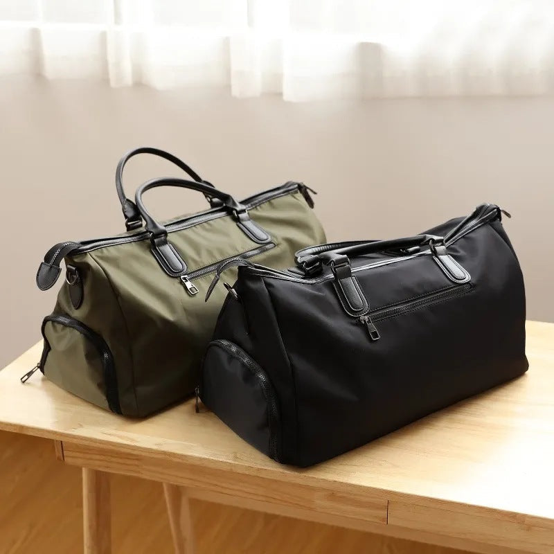 Canvas and Leather Weekender Duffel