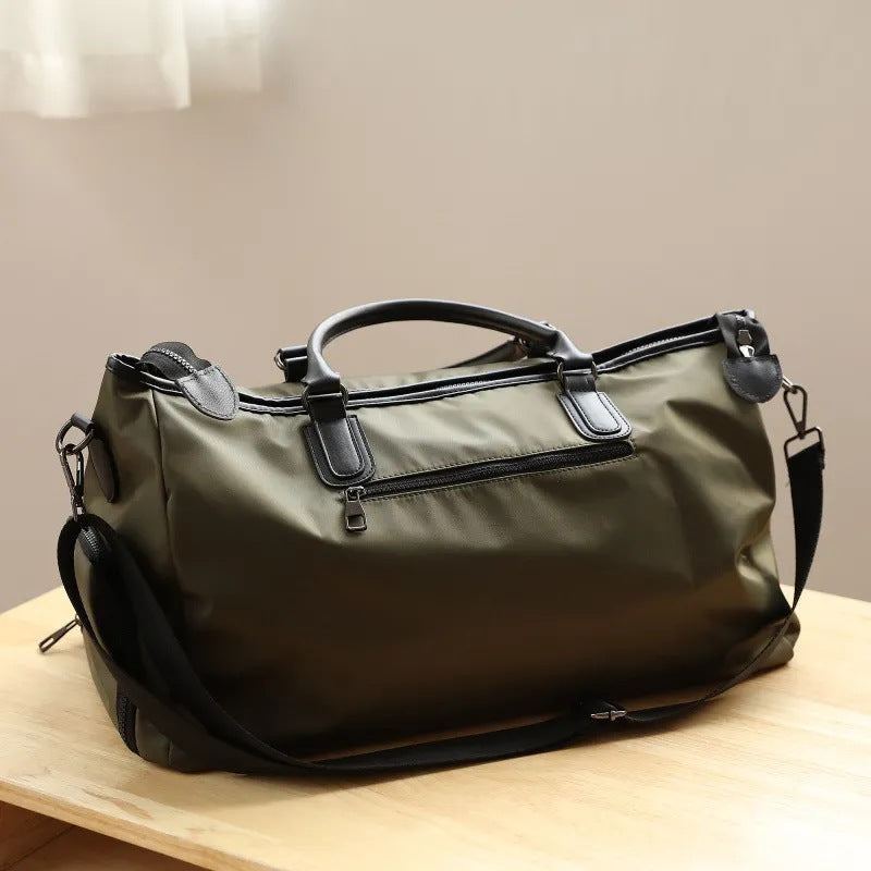 Canvas and Leather Weekender Duffel