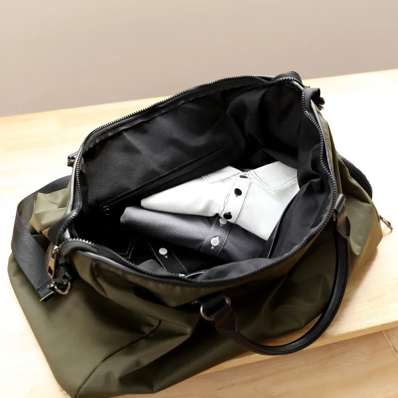 Canvas and Leather Weekender Duffel