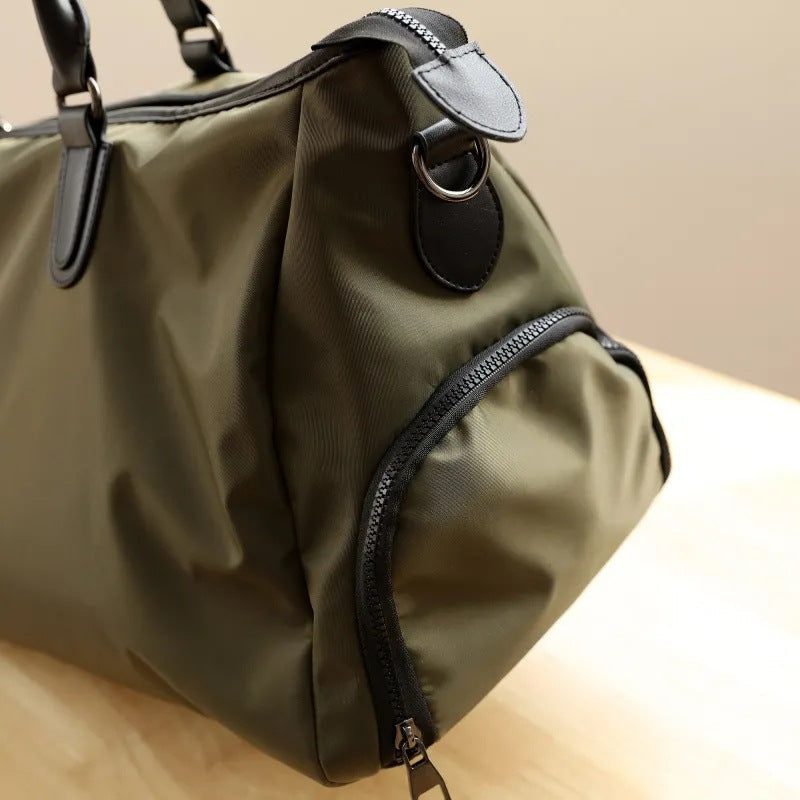 Canvas and Leather Weekender Duffel