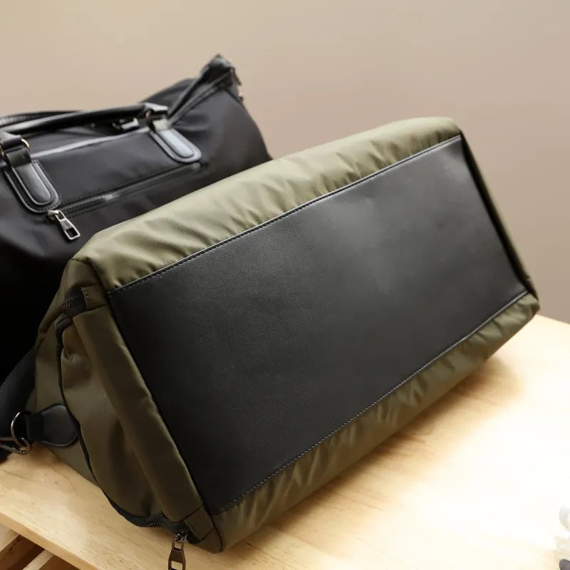 Canvas and Leather Weekender Duffel