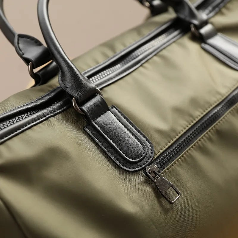 Canvas and Leather Weekender Duffel