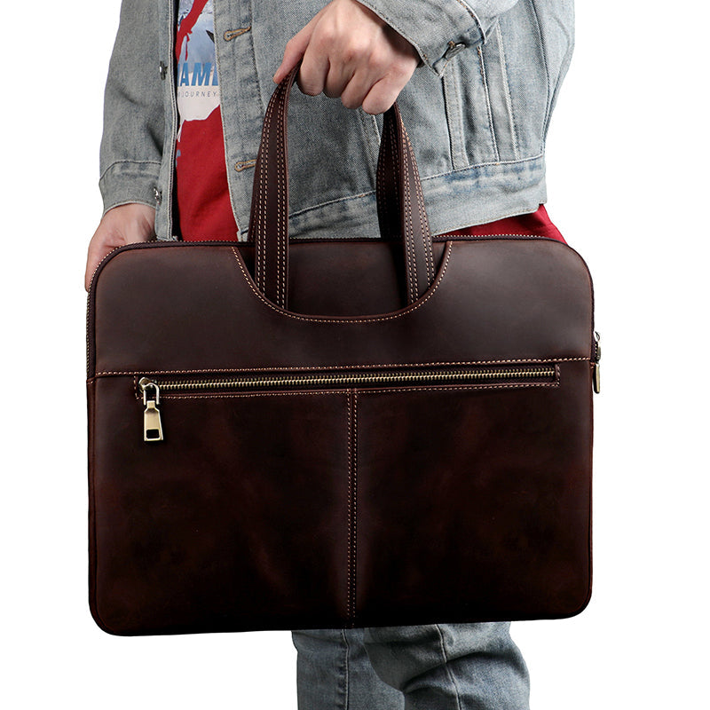 Leather Laptop Organizer Case