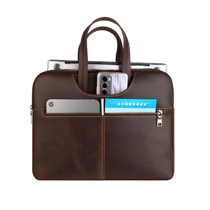 Leather Laptop Organizer Case