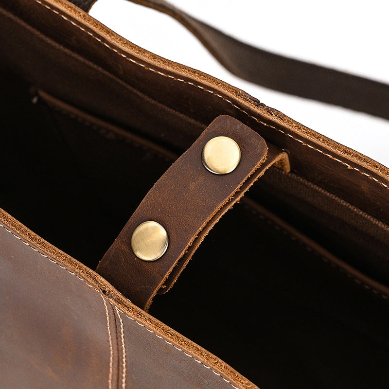 Leather Shopper Purse