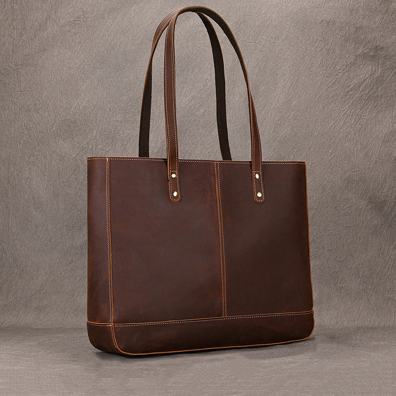 Leather Shopper Purse