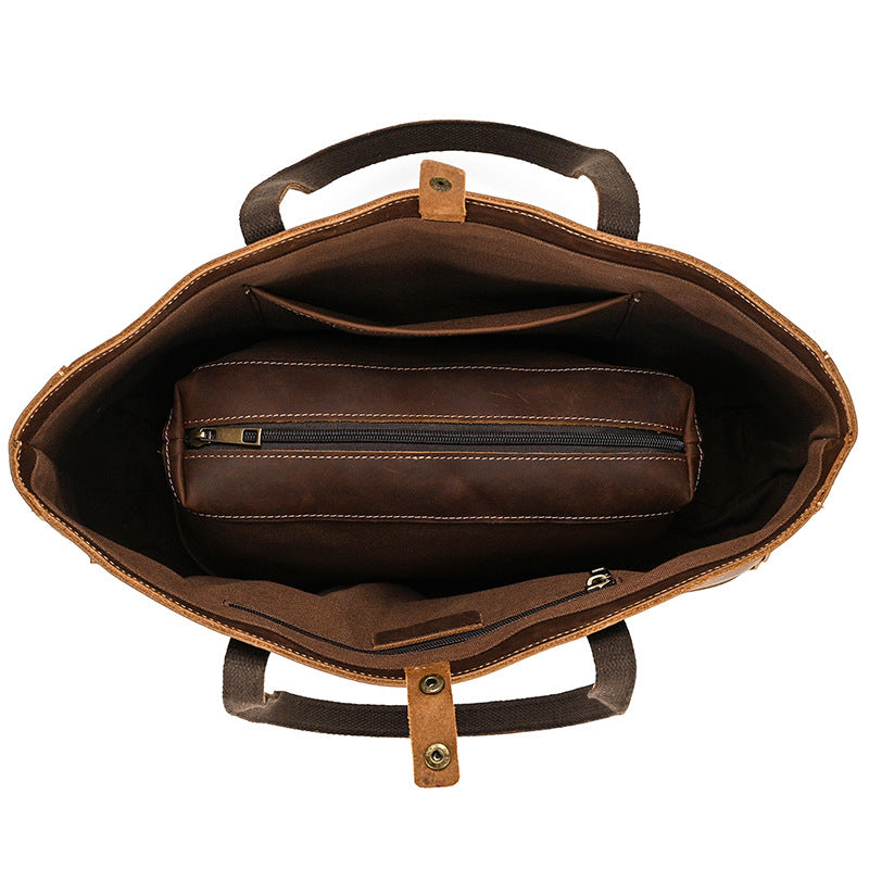 Leather Shopper Purse