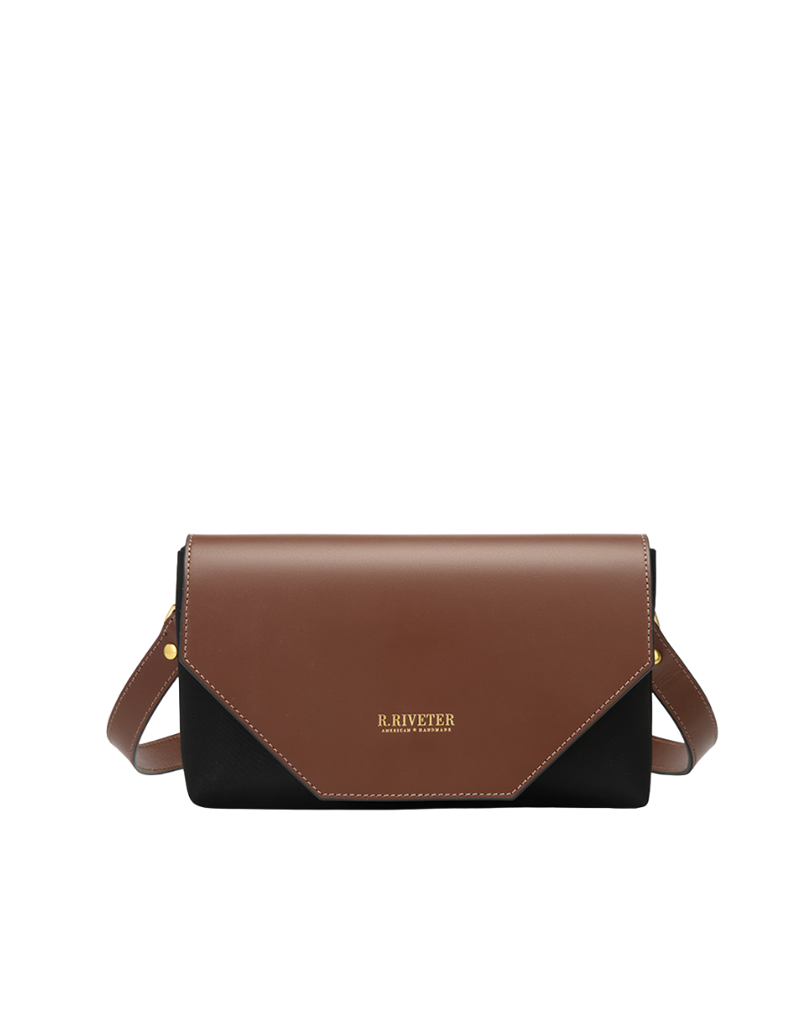 Patton | Black Nylon + Brown Leather