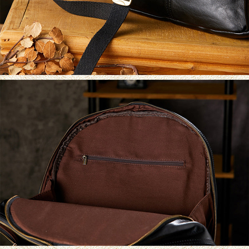 16" Full Grain Leather Laptop Backpack