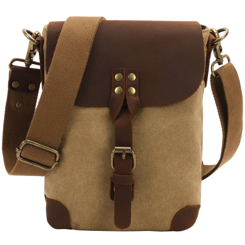 Vintage Canvas Sling Messenger Bag