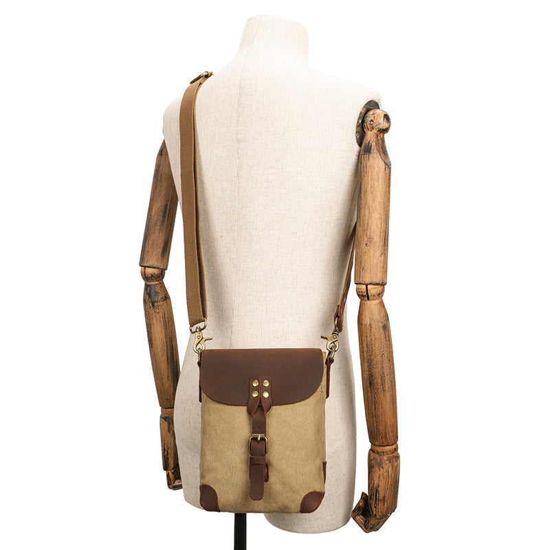 Vintage Canvas Sling Messenger Bag