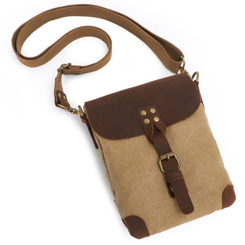 Vintage Canvas Sling Messenger Bag