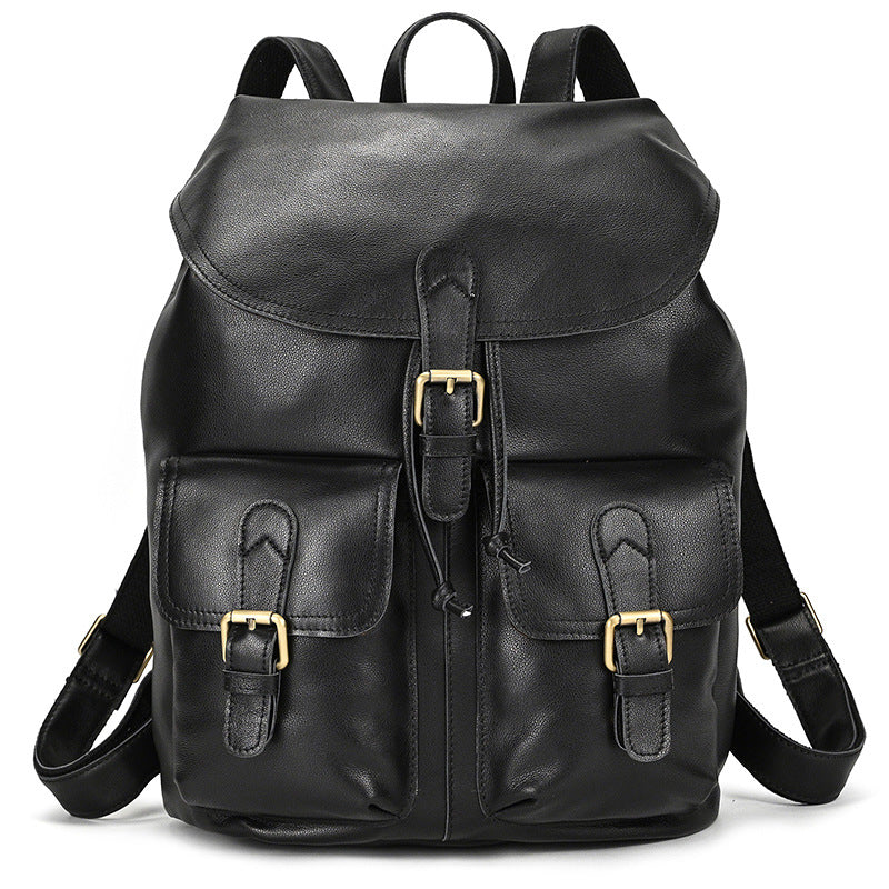 15" Leather School and Travel Backpack