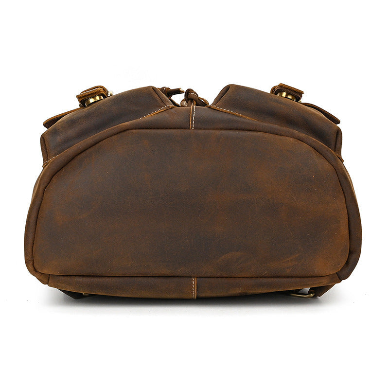15" Leather School and Travel Backpack