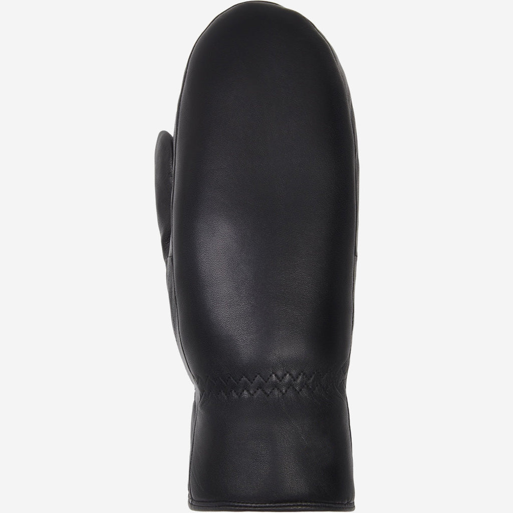 Paris (black) – Sheepskin leather mittens with lambswool lining and touchscreen feature
