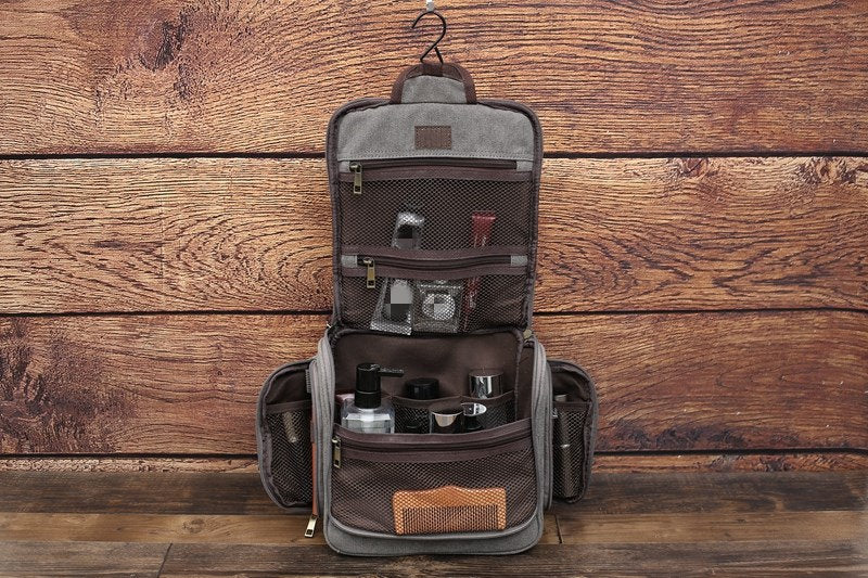 Personalized Hanging Canvas Dopp Kit