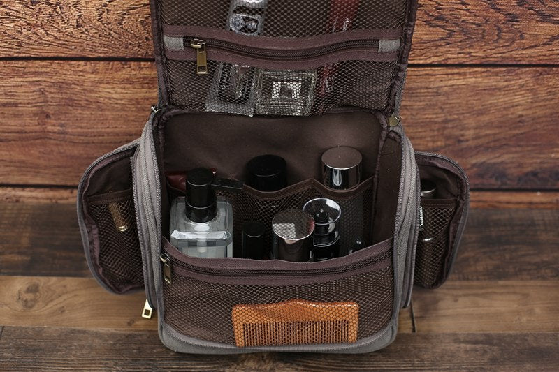 Personalized Hanging Canvas Dopp Kit