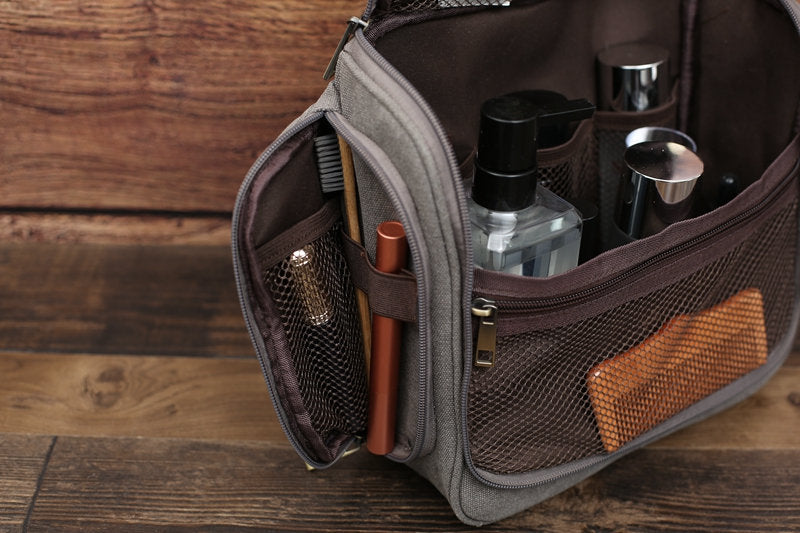 Personalized Hanging Canvas Dopp Kit