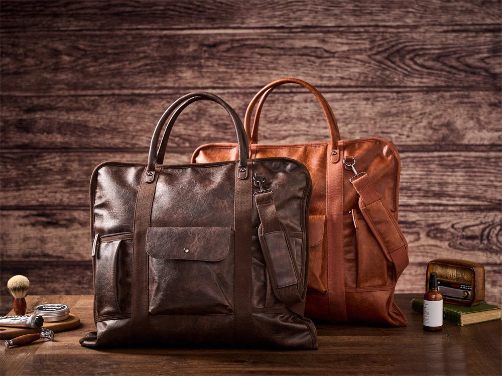 Personalized Leather Garment Bag