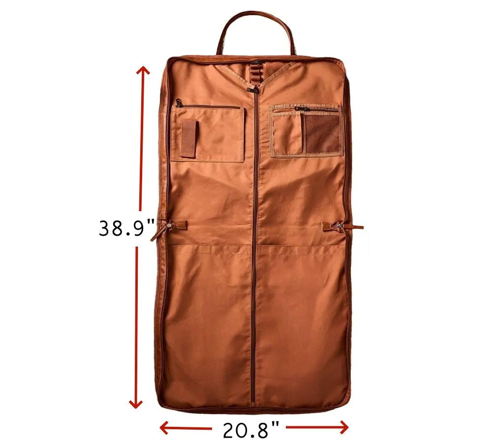 Personalized Leather Garment Bag