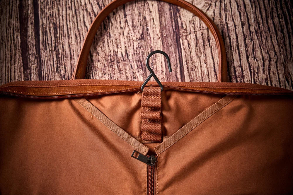 Personalized Leather Garment Bag