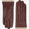 Raya (brown) – Deerskin leather gloves with warm wool lining