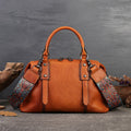 Retro Leather Crossbody Tote