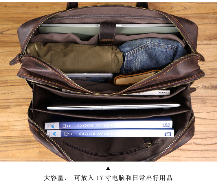 17" Vintage Leather Briefcase
