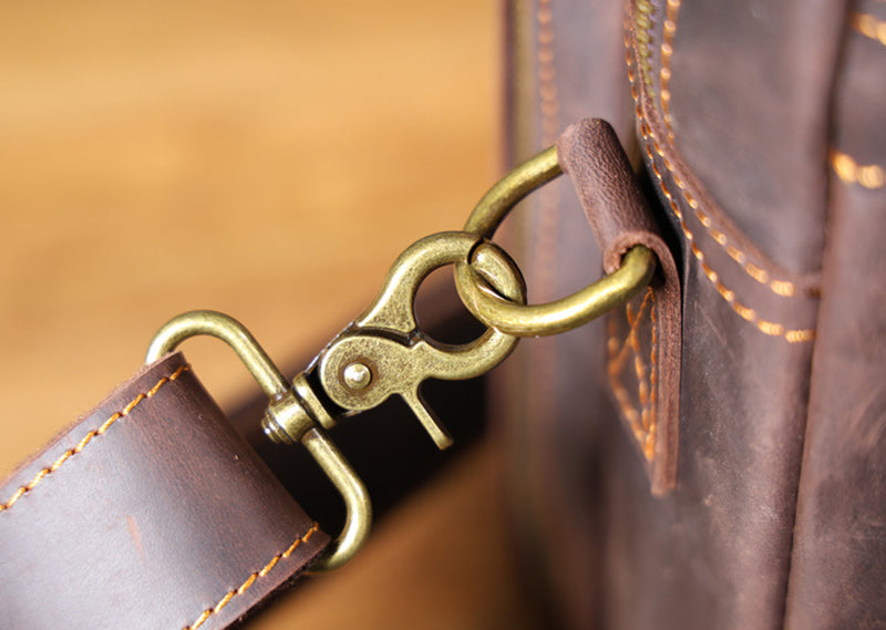 17" Vintage Leather Briefcase