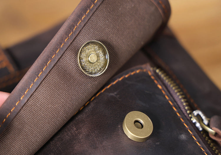 17" Vintage Leather Briefcase