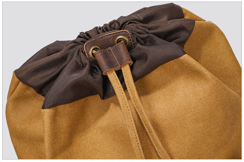 16" Waxed Canvas Flap Backpack