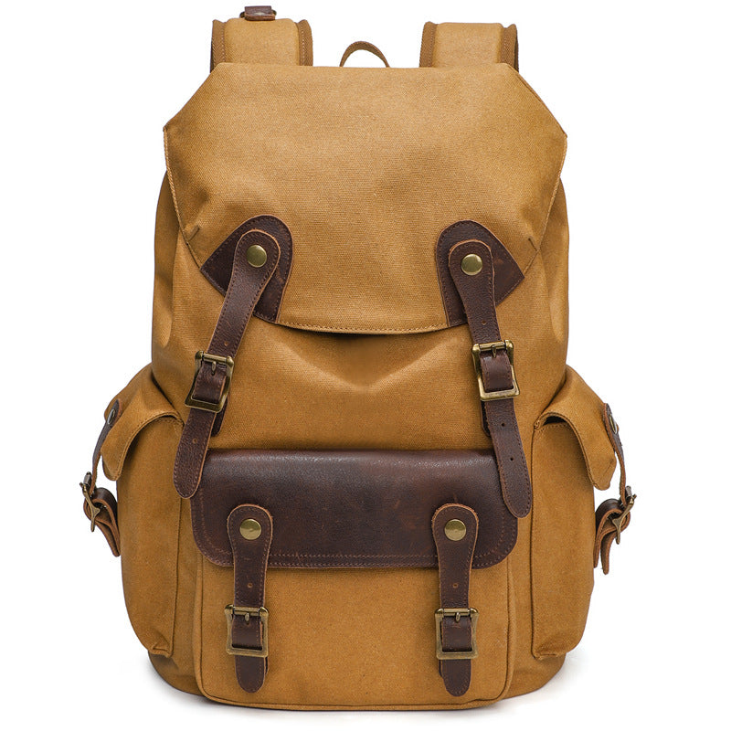 16" Waxed Canvas Flap Backpack
