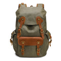 16" Waxed Canvas Flap Backpack