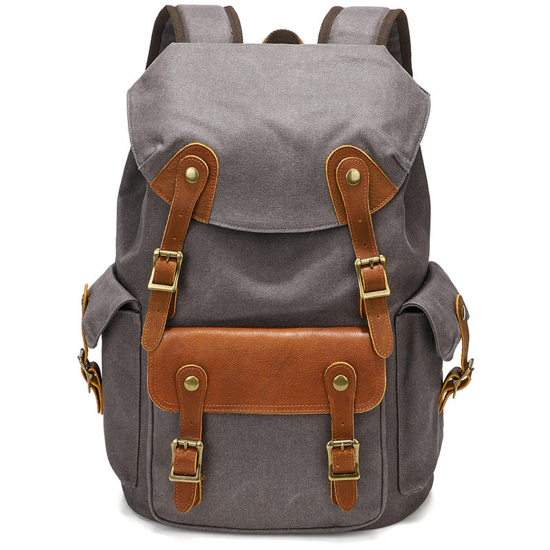 16" Waxed Canvas Flap Backpack