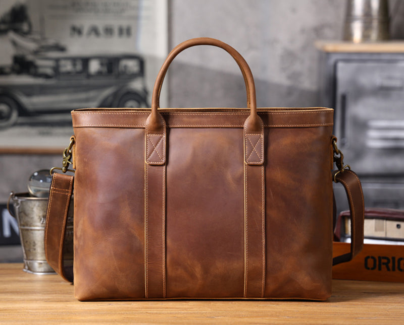 Vintage Leather Business Briefcase