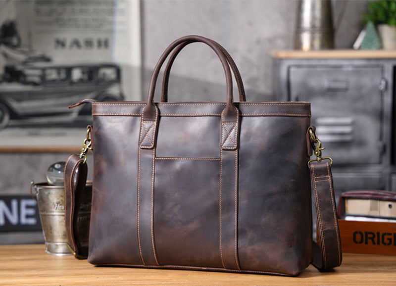 Vintage Leather Business Briefcase