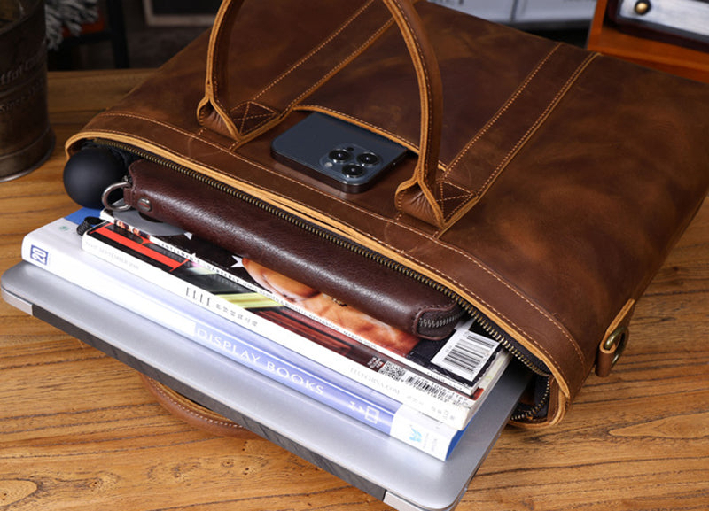 Vintage Leather Business Briefcase