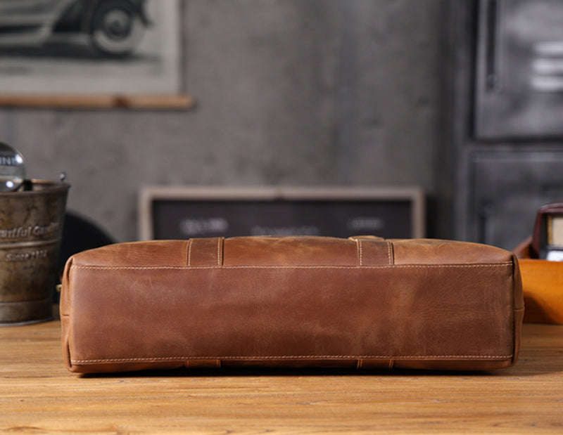 Vintage Leather Business Briefcase