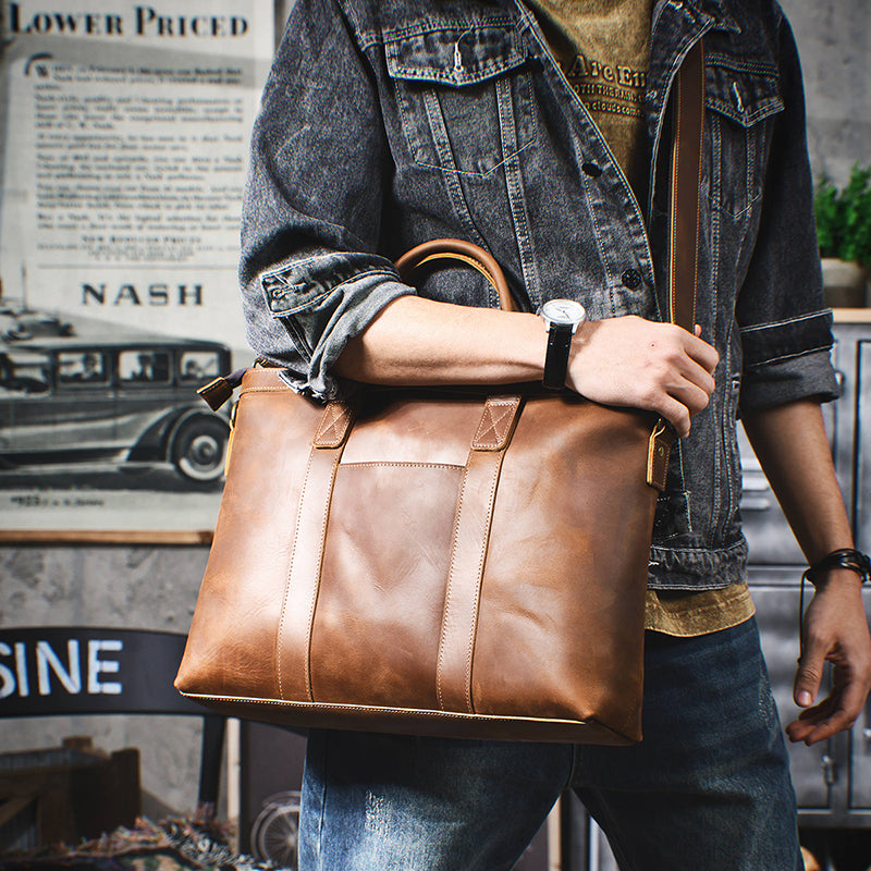 Vintage Leather Business Briefcase